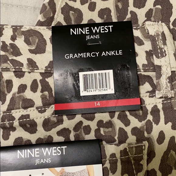 NINE WEST Gramercy animal print skinny jeans 14 - Picture 13 of 13